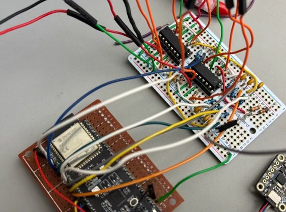 Prototype electronics for the wearable gait analysis system